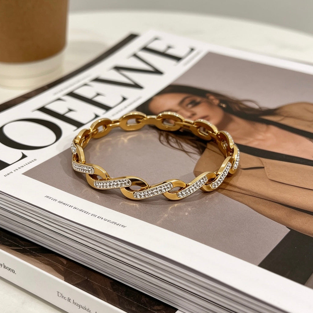 Gold Infinity Link bracelet