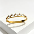 Gold Zig-Zag Wave bracelet