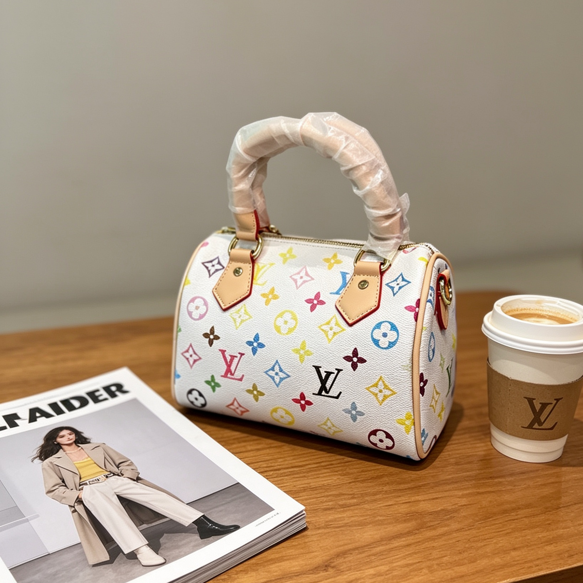 (LV) Speedy Nano Hand Bag with strands